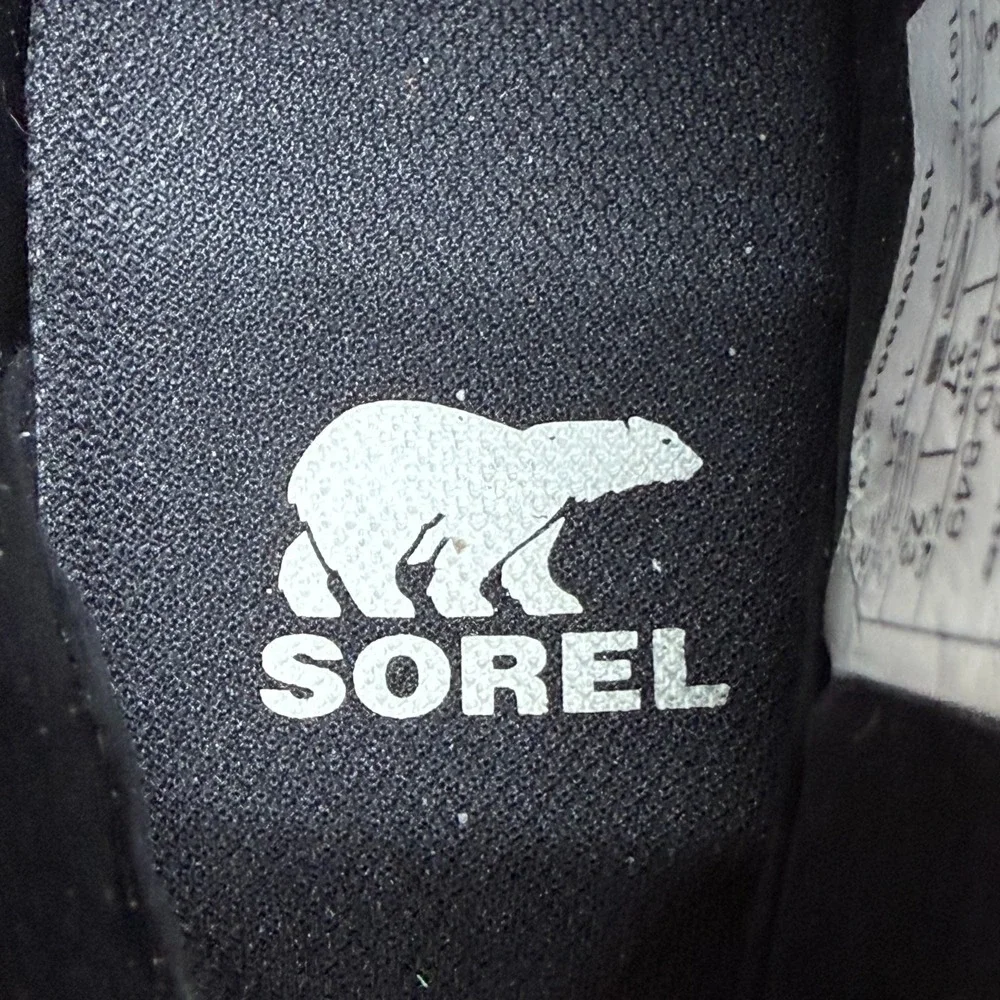 Sorel Evie Ankle Wedge Boots Womens 6 Warp Red‎ Suede Slip On